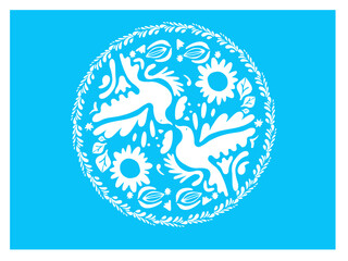 mosaico, mexicano, paloma, 