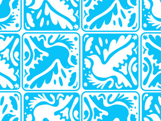 mosaico, mexicano, paloma, 