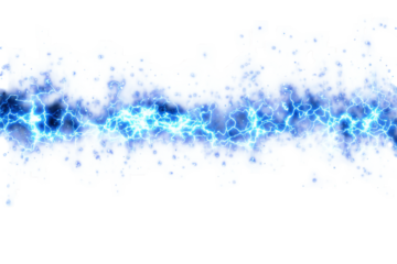 Brilliant Blue Electrical Arcs with Energy Particles and Glowing Light Effects, Ideal for Science, Technology, and Power-Themed Designs, Adding Excitement and Impact to Creative Projects