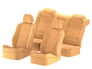 Car seats isolated 