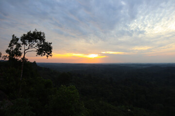 sunrise in the mountains