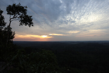 sunset in the mountains