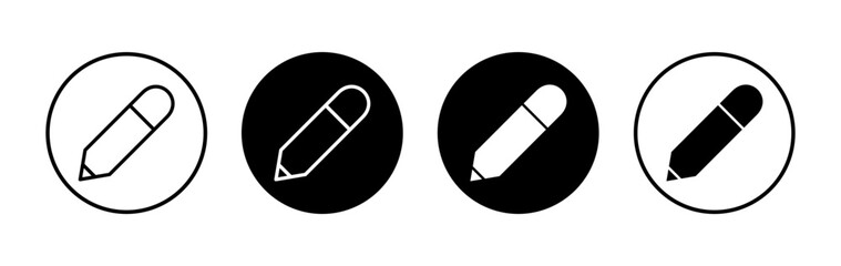 Pencil icon symbol for apps and websites. pen sign and symbol. edit icon vector