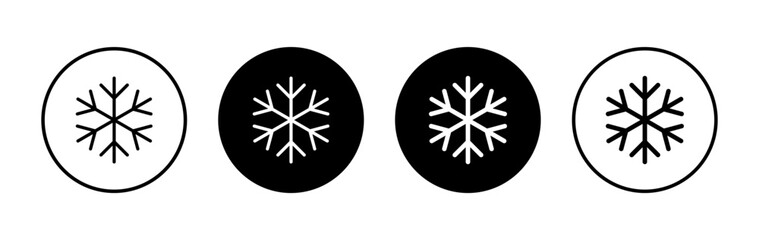 Snow icon symbol for apps and websites. snowflake sign and symbol