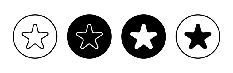 Star icon symbol for apps and websites. rating sign and symbol. favourite star icon