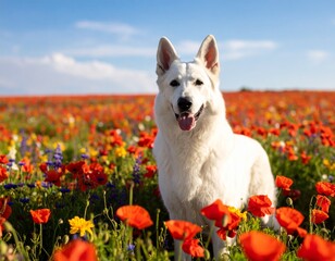 Beautiful White Swiss Shepherd