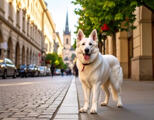Beautiful White Swiss Shepherd