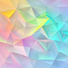 Vibrant Abstract Geometric Background with Pastel Rainbow Hues