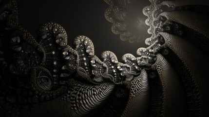 Obraz premium Abstract Geometric Pattern Design With Dark Background