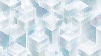Abstract Geometric Cube Pattern Design