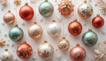 Elegant Christmas Ornament Arrangement