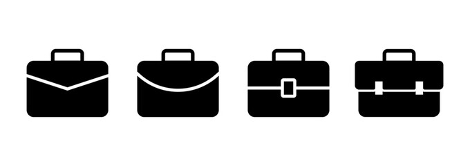 Briefcase icon logo design. suitcase sign and symbol. luggage symbol.