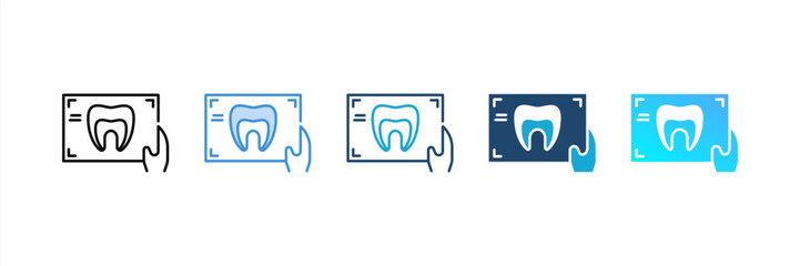 X Ray icon set multiple style collection