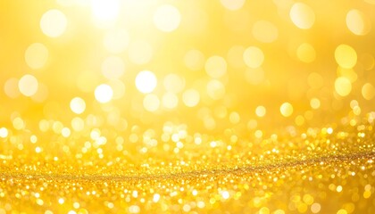 Golden bokeh background with glitter