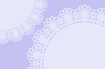 イラスト背景素材・レース模様と紫系背景