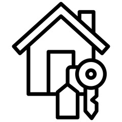 First-Time Homebuyer  line icon