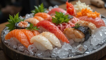 Delectable Sushi Platter: A Culinary Masterpiece