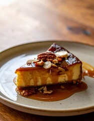 琥珀キャラメルのバスクチーズケーキ