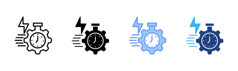 Fast icon set multiple style collection