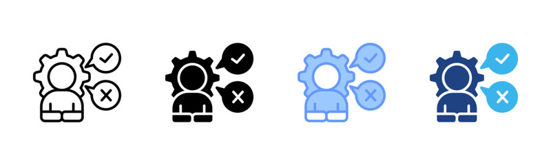 Feedback icon set multiple style collection