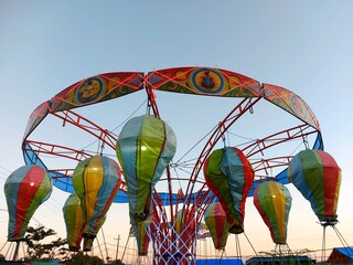 ferris wheel on a blue sky