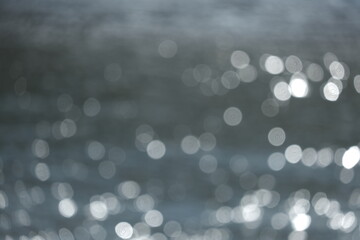 水面　反射　きらきら　ボケ　玉ボケ