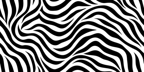Fototapeta premium trendy zebra pattern background vector