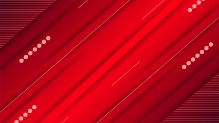 gradient red shape abstract geometric background with line and shadow