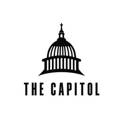 capitol building logo design concept idea