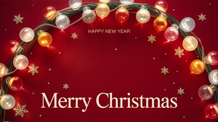 A red and white christmas card
