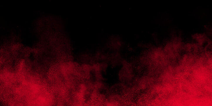 Red smoke stripe from down left corner to right upper corner. Dark Red vector backdrop with cumulus. Gradient illustration with colorful sky, clouds. Template for landing pages. Rich red background.