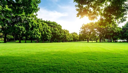 Lush parkland landscape