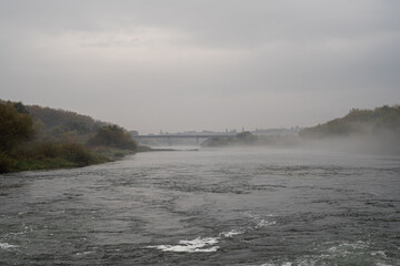 fog on the river