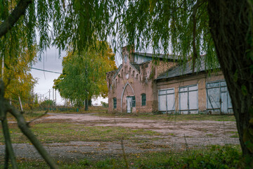 an abandoned manor in the forest