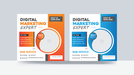Business digital marketing online social media banner post template