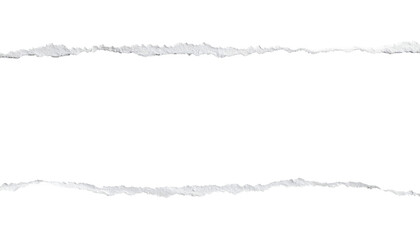 paper ripped line in centre