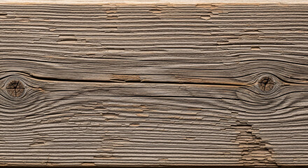 Close-up of weathered wooden beam showing intricate grain patterns and knots.