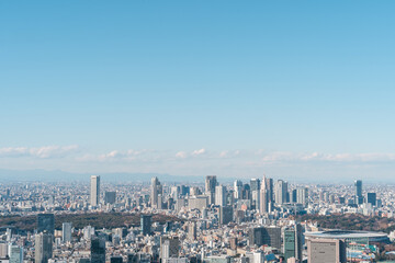 東京の首都圏の高層ビル群,街並み,都会
