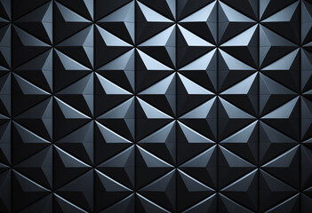 geometric black triangle wall design