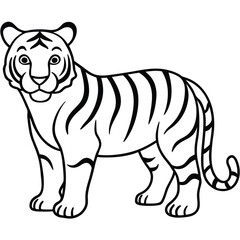 Fototapeta premium Collection of Diverse Tree Silhouettes Evergreen, Deciduous, and Symbolic Tree of Life Designs