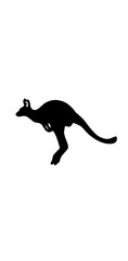 silhouette of a kangaroo