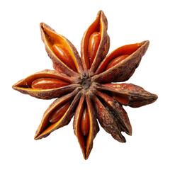 Star Anise Spice with Transparent Background for Culinary Use