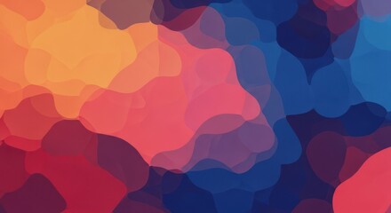 Abstract fluid art with vibrant orange, red, and blue hues creates a modern, colorful background, perfect for adding a dynamic touch to any design project or digital display.