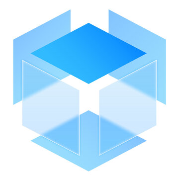 3D Box Rectangle Glassmorphism UI Icon Sign and Symbol Design Illustrator Png Svg	
