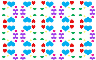 abstract colorful heart background