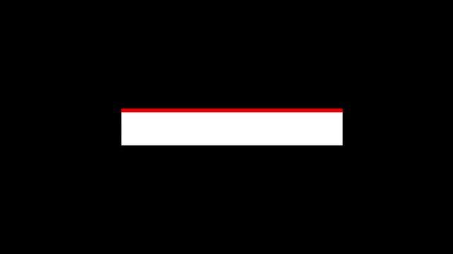 Breaking News Lower Third Animation with Whait  and Red Background Motion