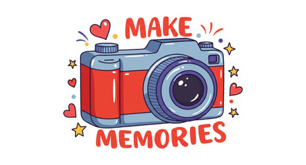 Obraz premium retro camera vector illustration