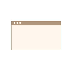 Retro UI Computer Window Frame