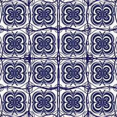 Texture or print in shades of blue, with rounded shapes.