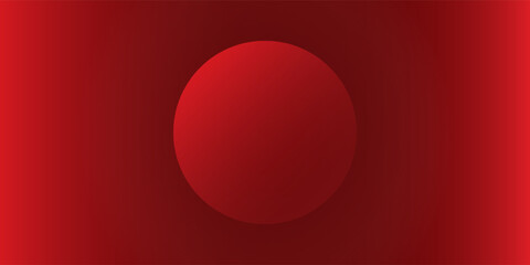 Red abstract background simple dynamic circle.